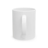 Be deliberate to be creative Mug | White Ceramic Coffee Cup, Rainbow Text